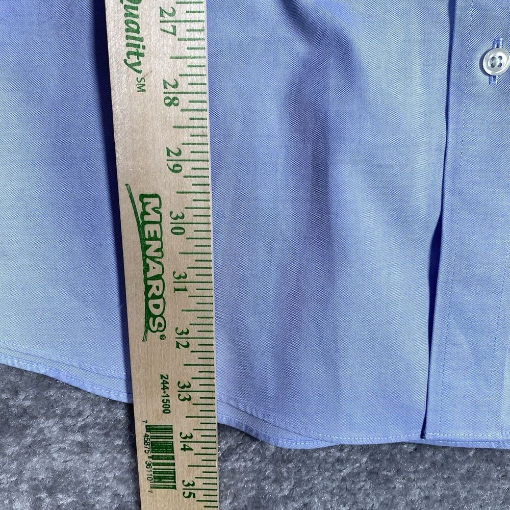 Wilkes & Riley Shirt Men's 19x34/35 Blue Long Sleeve Supima‎ Cotton Button Up - Picture 6 of 7